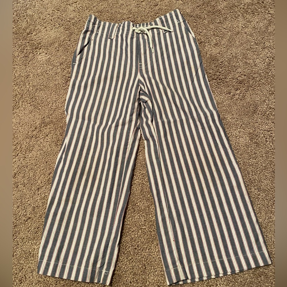 Janie & Jack Red White and Blue Pin Stripe Pants